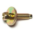 Midwest Fastener M1 Hex Head Cap Screw, Zinc Yellow Steel, 28 mm L, 10 PK 72148